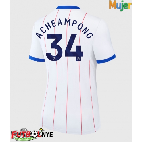 Camiseta Chelsea Josh Acheampong #34 Tercera Equipación para mujer 2026-27 manga corta